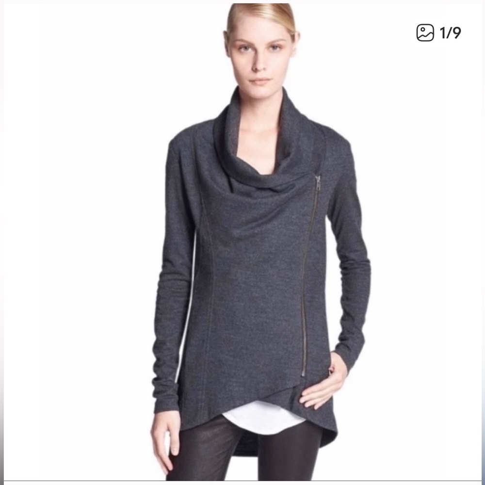 NWT! Helmut Lang Sonar Wool Shawl Collar Moto
Jacket.